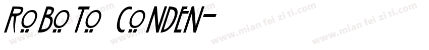 roboto conden字体转换